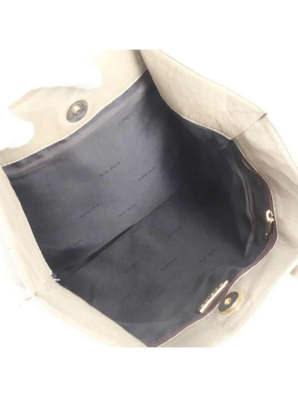 Loewe Leather Tote Shoulder Hand Gray